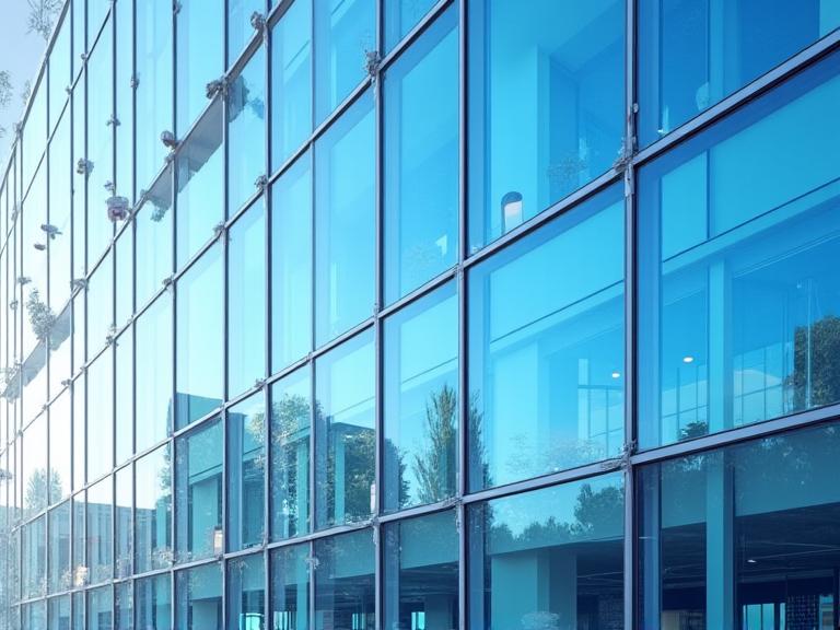 Nettoyage commercial verre façade bureaux